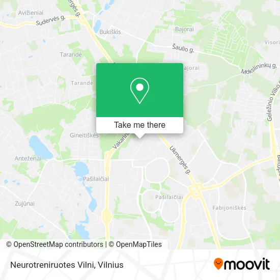 Карта Neurotreniruotes Vilni