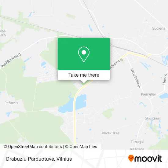 Карта Drabuziu Parduotuve