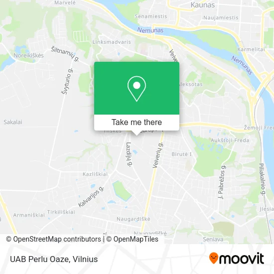 Карта UAB Perlu Oaze