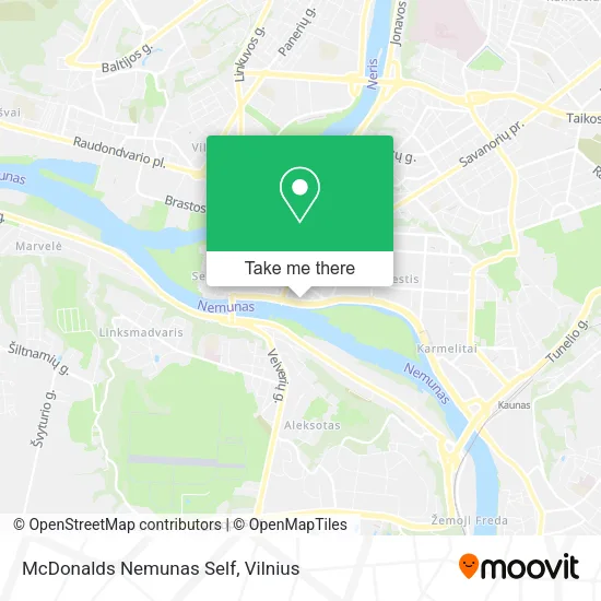 Карта McDonalds Nemunas Self