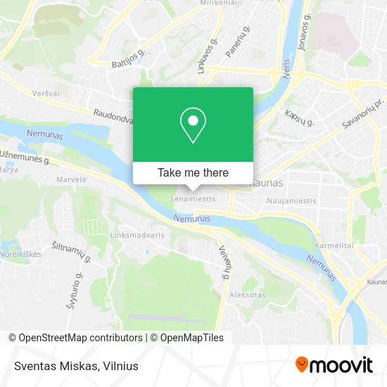 Карта Sventas Miskas