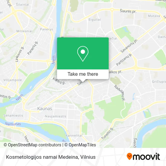 Карта Kosmetologijos namai Medeina