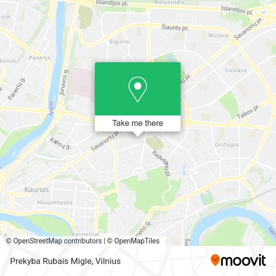 Карта Prekyba Rubais Migle