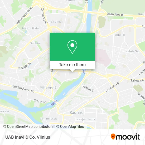 Карта UAB Inavi & Co