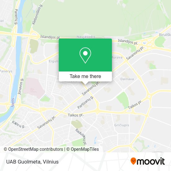 Карта UAB Guolmeta
