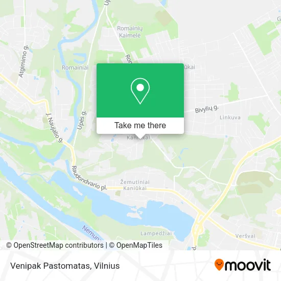 Карта Venipak Pastomatas
