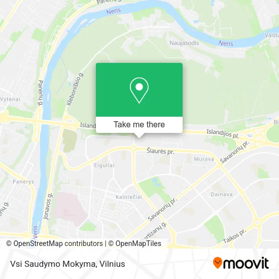 Карта Vsi Saudymo Mokyma