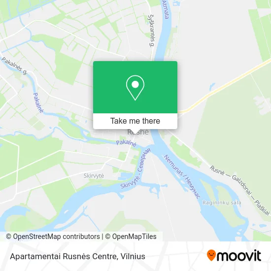 Карта Apartamentai Rusnės Centre