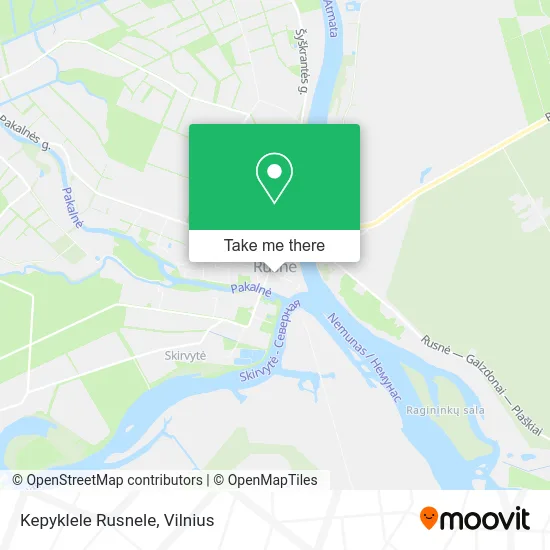 Карта Kepyklele Rusnele