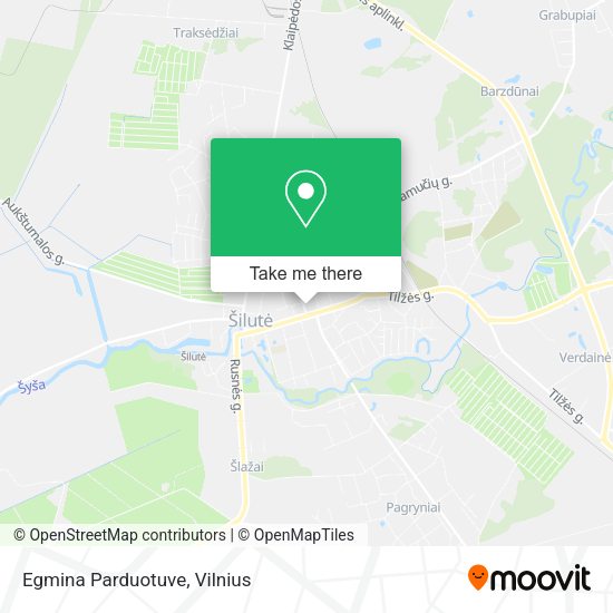 Карта Egmina Parduotuve
