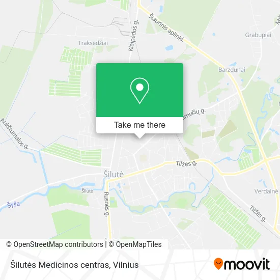 Карта Šilutės Medicinos centras