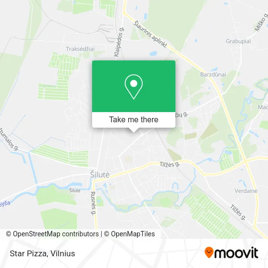 Карта Star Pizza