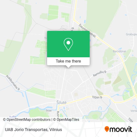 Карта UAB Jorio Transportas