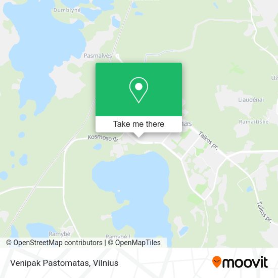 Карта Venipak Pastomatas
