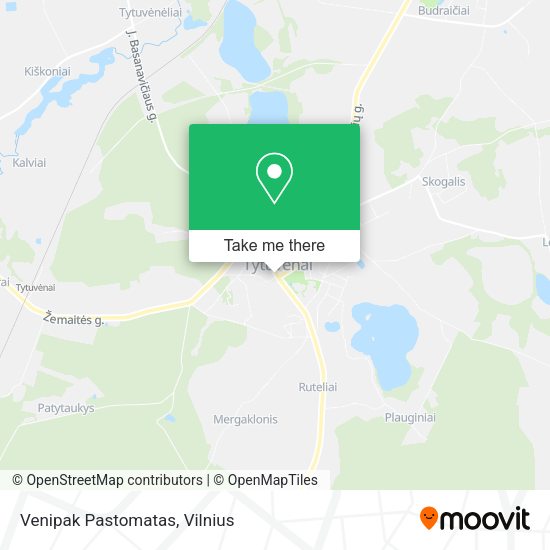 Карта Venipak Pastomatas
