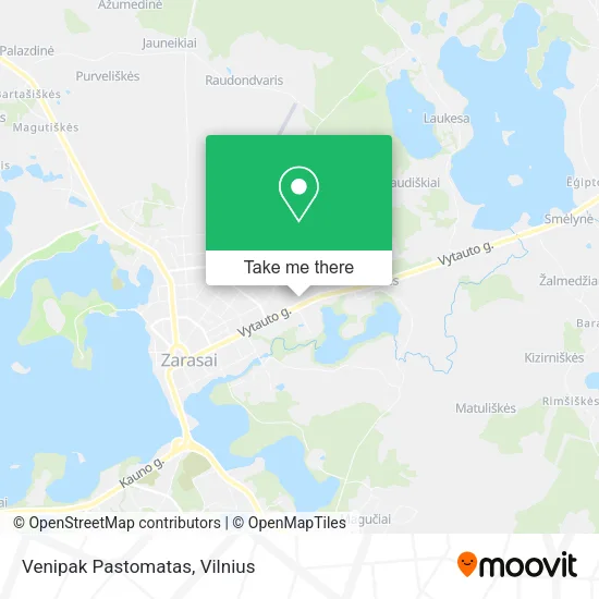 Карта Venipak Pastomatas