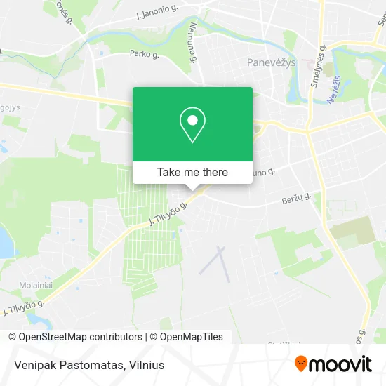 Карта Venipak Pastomatas