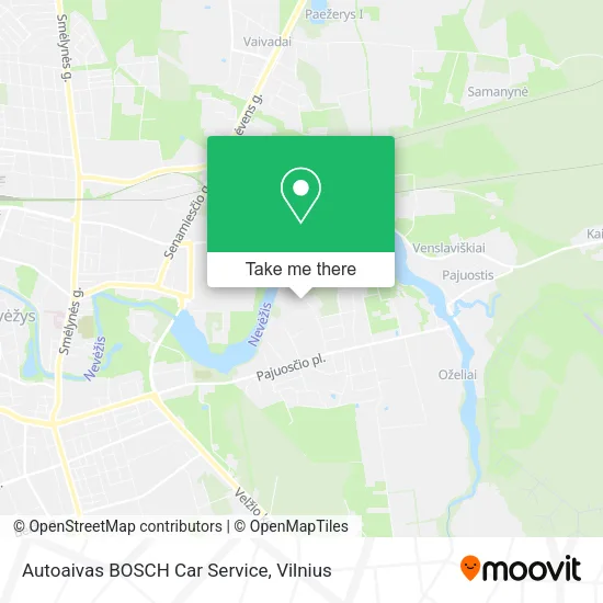 Карта Autoaivas BOSCH Car Service