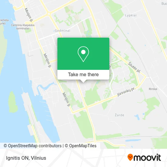 Ignitis ON map
