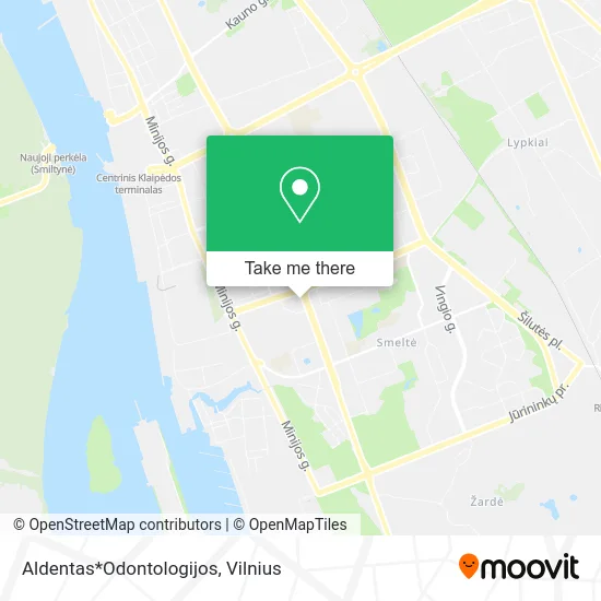 Карта Aldentas*Odontologijos