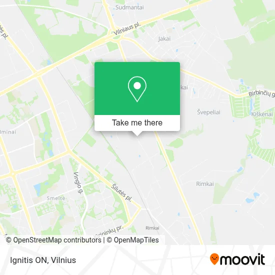 Ignitis ON map