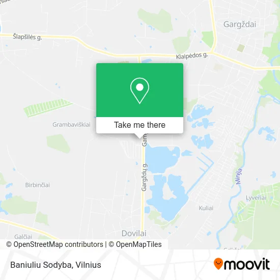 Карта Baniuliu Sodyba