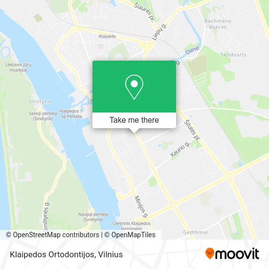 Карта Klaipedos Ortodontijos