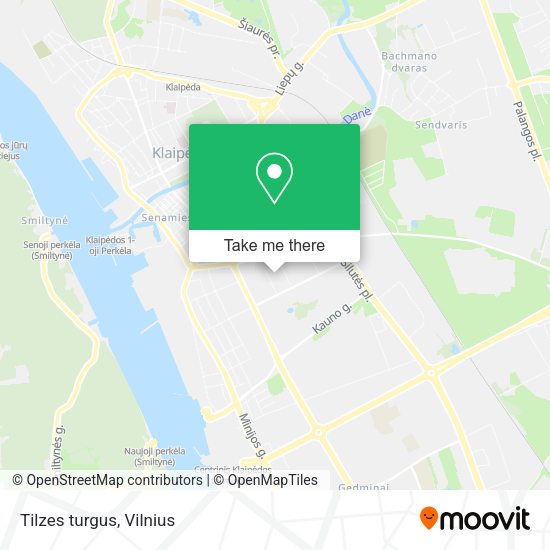 Карта Tilzes turgus