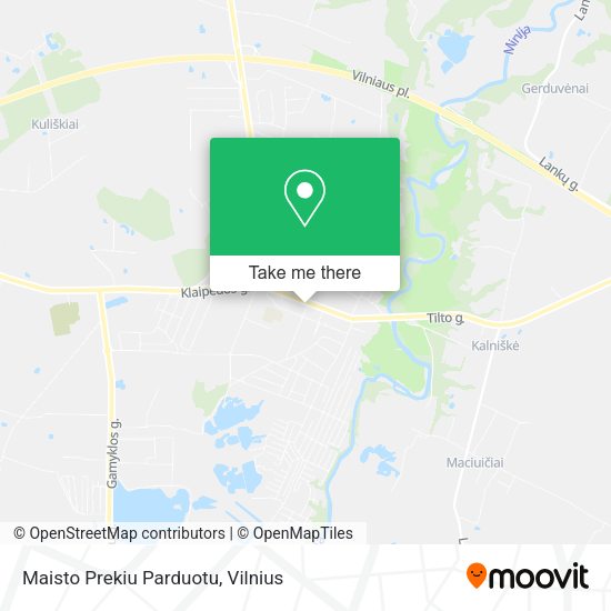 Карта Maisto Prekiu Parduotu