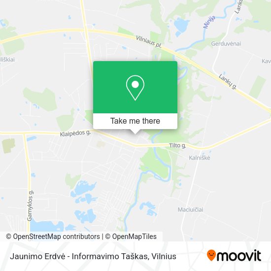 Карта Jaunimo Erdvė - Informavimo Taškas