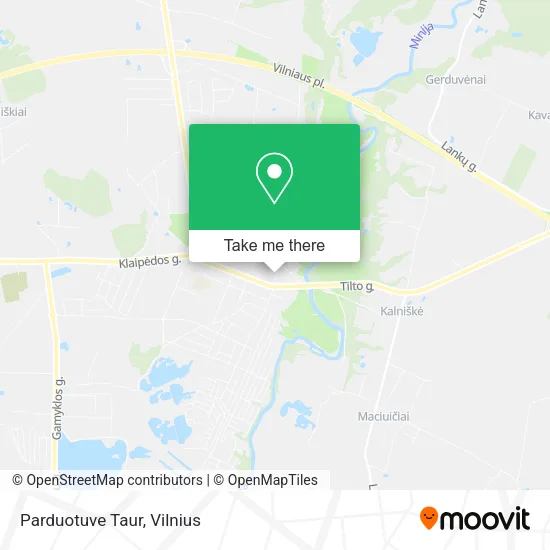 Карта Parduotuve Taur