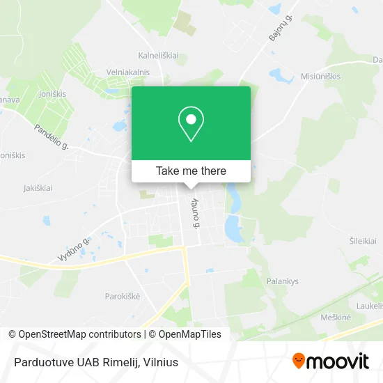 Карта Parduotuve UAB Rimelij