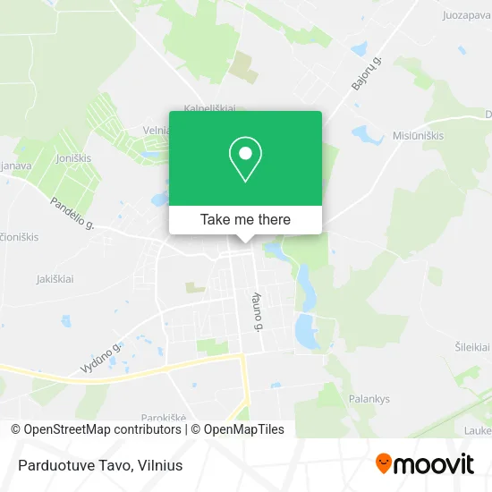 Карта Parduotuve Tavo