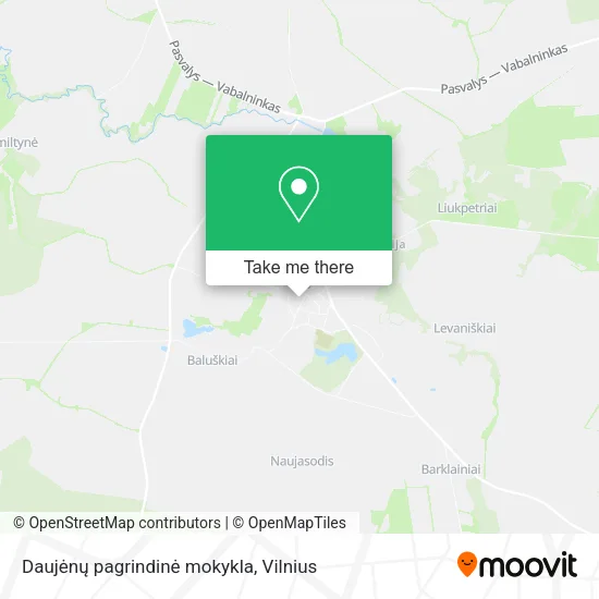 Daujėnų pagrindinė mokykla map
