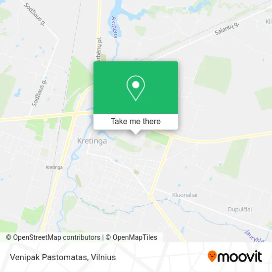 Карта Venipak Pastomatas