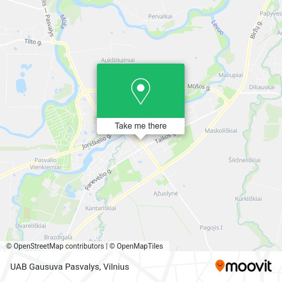 Карта UAB Gausuva Pasvalys