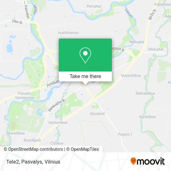 Карта Tele2, Pasvalys