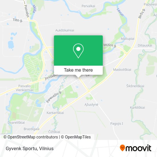 Карта Gyvenk Sportu