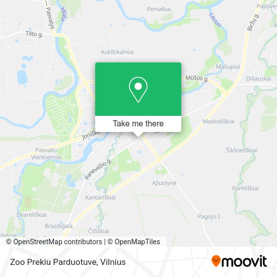 Карта Zoo Prekiu Parduotuve