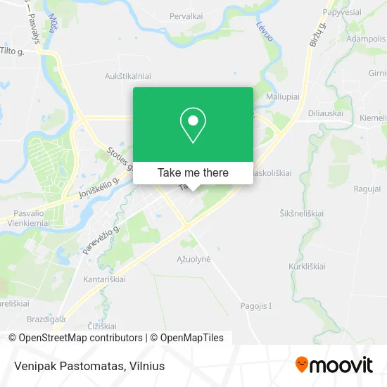 Карта Venipak Pastomatas