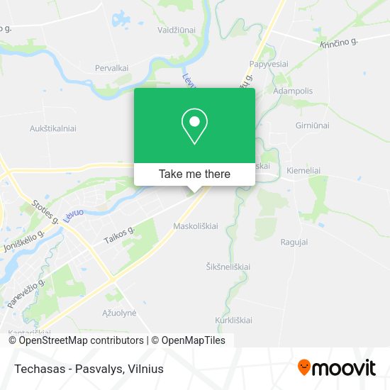 Карта Techasas - Pasvalys