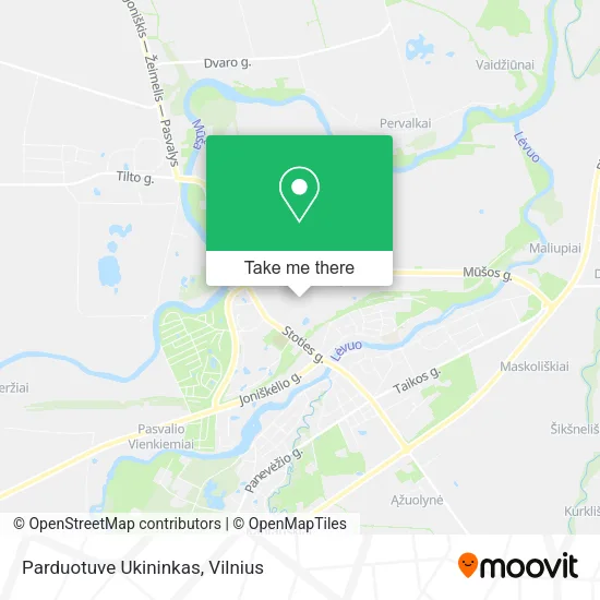 Карта Parduotuve Ukininkas