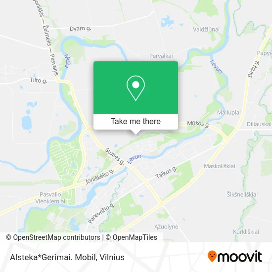 Карта Alsteka*Gerimai. Mobil