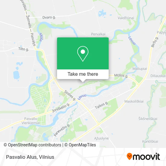 Карта Pasvalio Alus