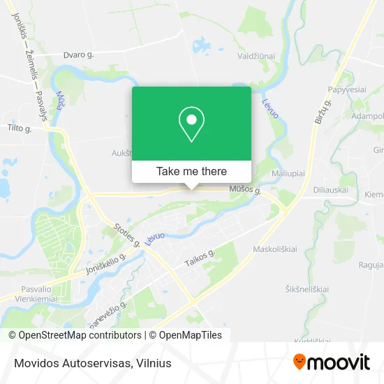 Карта Movidos Autoservisas