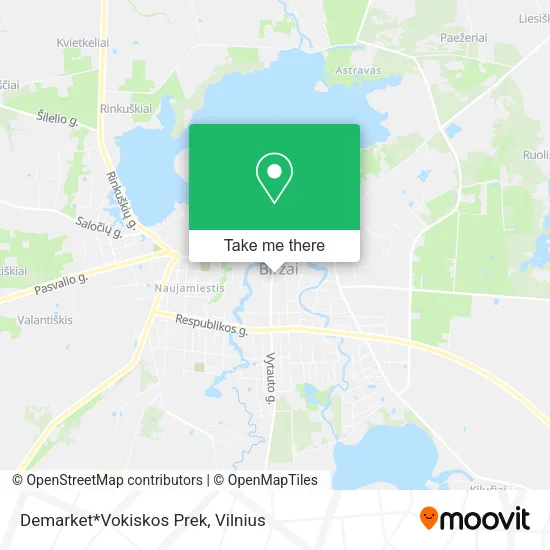 Карта Demarket*Vokiskos Prek