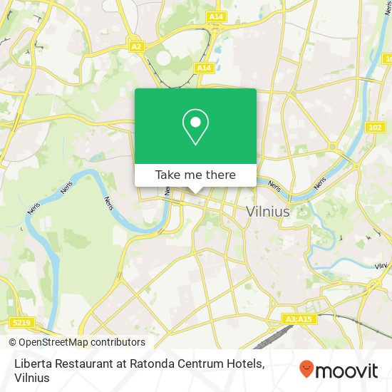 Liberta Restaurant at Ratonda Centrum Hotels map