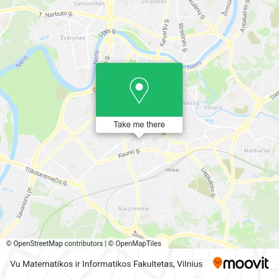 Карта Vu Matematikos ir Informatikos Fakultetas