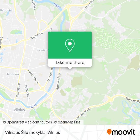 Vilniaus Šilo mokykla map