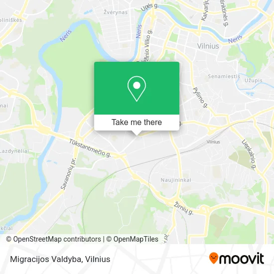 Карта Migracijos Valdyba